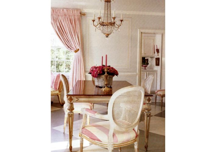 pink and gold dining room.001